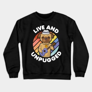 Dog play guitar Crewneck Sweatshirt